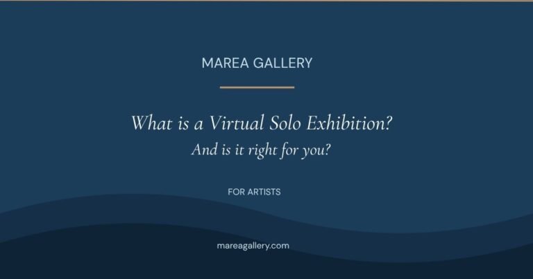 What is a virtual solo exhibition?