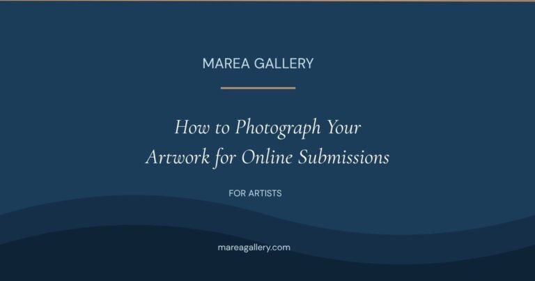How to Photograph Your Artwork for Online Submissions