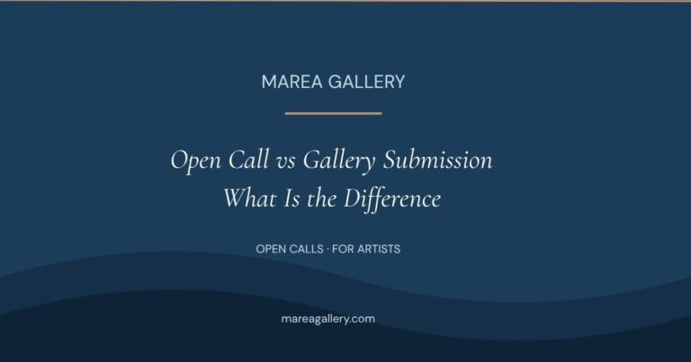 Open Call vs Gallery Submission - What Is the Difference?